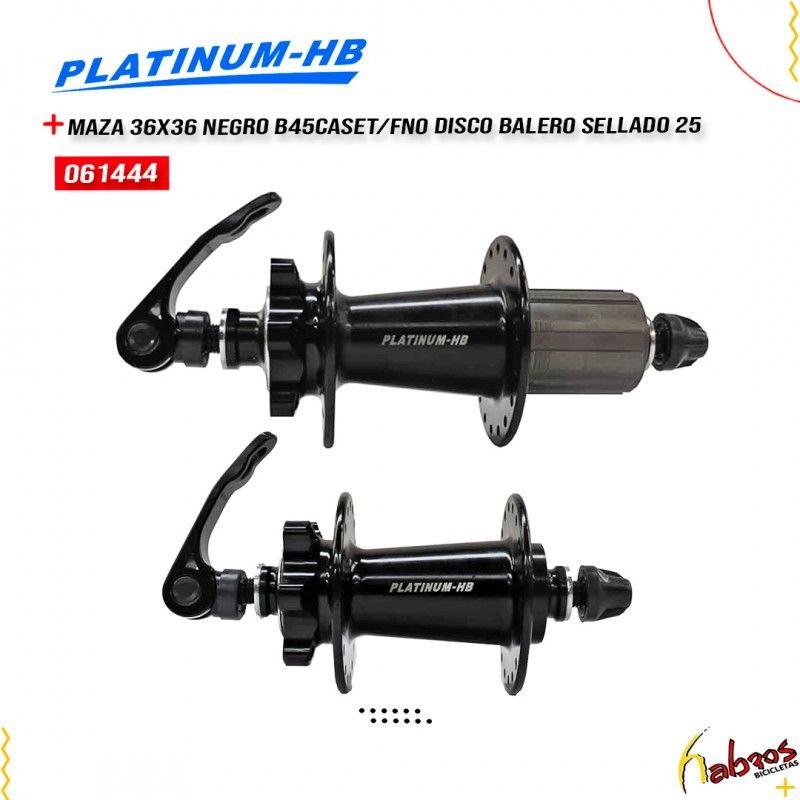 (061444)MAZAS 36X36 negro modelo:B45 cassette/fno disc balero sellado