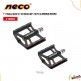 (112034) PEDAL MTB 9/16 NECO WP-707S ALUMINIO NEGRO