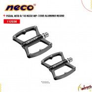 (112036) PEDAL MTB 9/16 NECO WP-729D ALUMINIO NEGRO