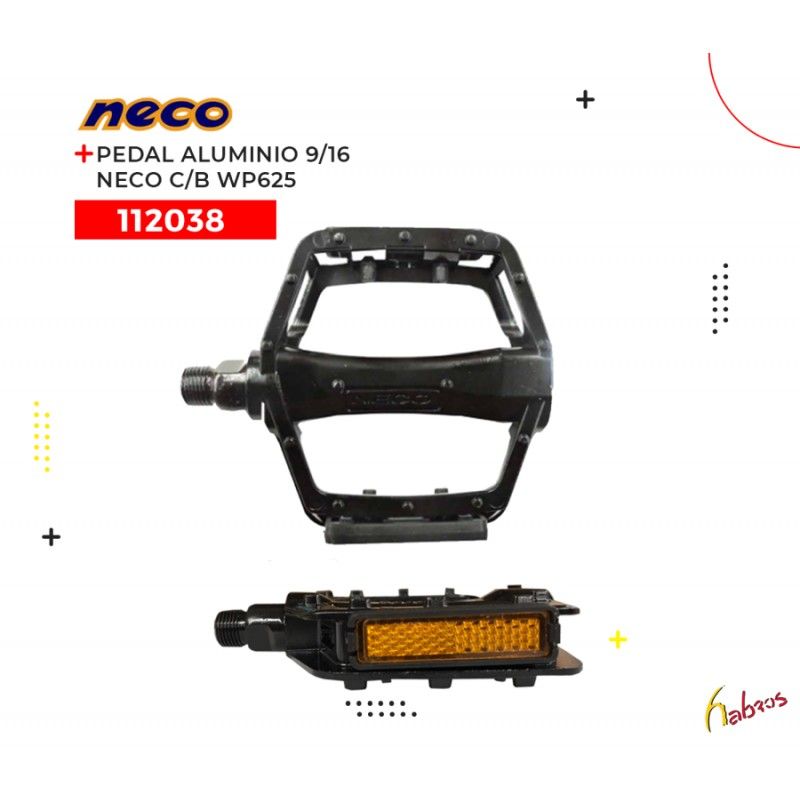 (112038) PEDAL ALUMIMIO NECO C/B WP625 9/16