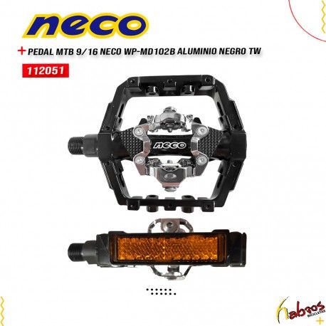 (112051)PEDAL DE ALUMINIO NECO TW 9/16 MODELO: MD102B