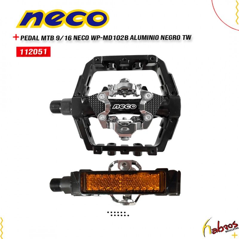 (112051)PEDAL DE ALUMINIO NECO TW 9/16 MODELO: MD102B