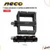 (112052) PEDAL DE ALUMINIO NECO TW 9/16 MODELO:WP908A MEDIDA:108X105MM PESO:382G(PAR)