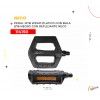 (114150) PEDAL WP401 PLASTICO C/BALA 9/16 MTB NEGRO CON REFLEJANTE