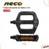 (114150B) PEDAL MTB PLAST NECO401 NEG 1/2