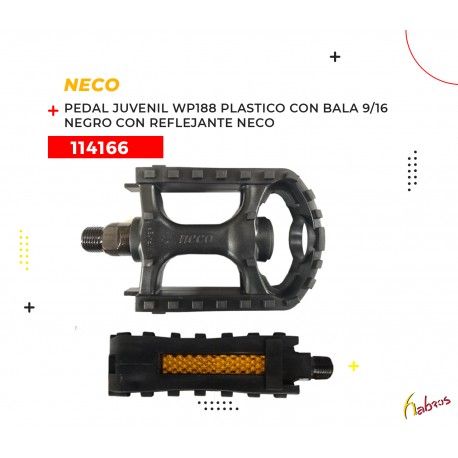 (114166)PEDAL INFANTIL NECO WP188  9/16 negro