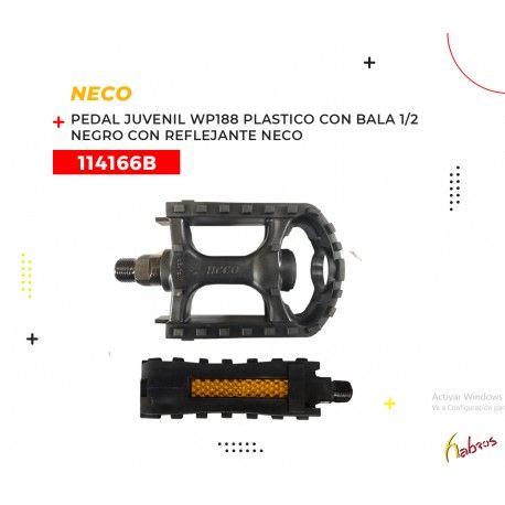 (114166B) PEDAL INFANTIL NECO WP188 1/2 negro