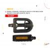 (114167) PEDAL INFANTIL NECO WP148 9/16 negro