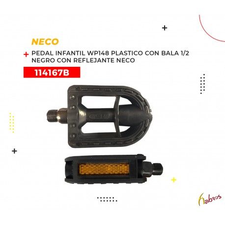 (114167B) PEDAL INFANTIL NECO WP148 1/2 negro