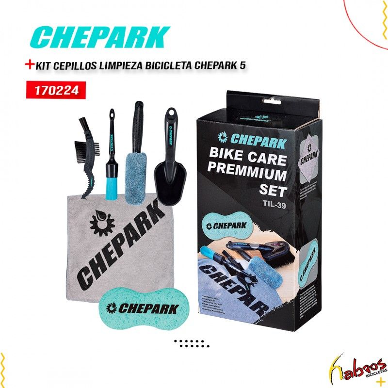 (170224) KIT DE CEPILLO DE LIMPIEZA PARA BICICLETA CHEPARK