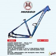 (020825) CUADROS MOSSO R-29 TALLA: 15.5 MODELO:959XC ALUMINIO 7005 AZUL CAMALEON PESO: 1.6KG
