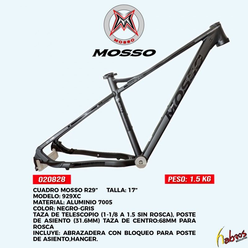 (020828) CUADRO MOSSO 929XC R29 T17 NEGRO/GRIS 4