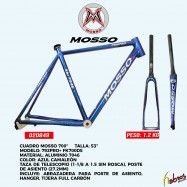 (020849) CUADRO ALUMINIO 700C*53 MOSSO, AZUL CAMALEON