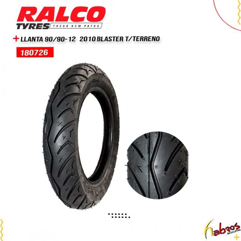 (180726) LLANTA 90/90-12 RALCO 1012 BLASTE CALLE
