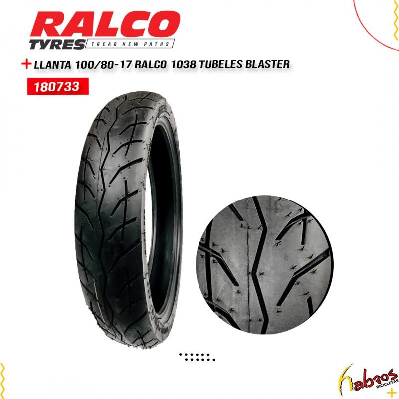 (180733) LLANTA 100/80-17 RALCO 1038 TUBELES BLAST