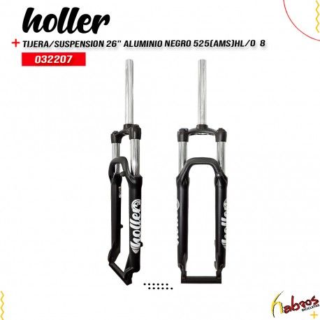 (032207) TIJERA DE SUSPENSIÓN RODADA 26 DE ALUMINIO, POSTE DE 28.6MM SIN ROSCA, PARA FRENO DE DISCO, CON BLOQUEO HIDRÁULICO)