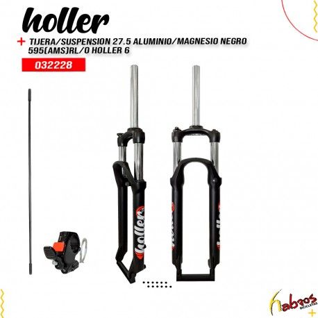 (032228) TIJERA DE SUSPENSIÓN RODADA 27.5 DE ALUMINIO Y MAGNESIO, POSTE DE 28.6MM SIN ROSCA, PARA FRENO DE DISCO