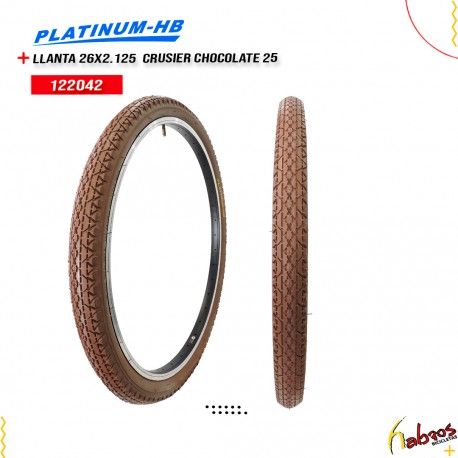 (122042) LLANTA 26X2.125 PHB CRUSIER CHOCOLATE 50