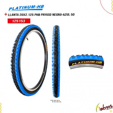 (125153) LLANTA 20X2.125 PHB PAYASO NEGRO AZUL 50