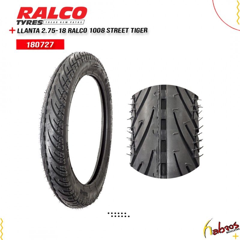 (180727) LLANTA 2.75-18 RALCO 1008 STREET TIGER
