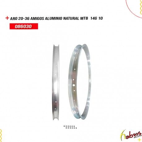 (086030) ARO 20-36 FULLBIKE ALUMINIO NATURAL 14G MTB 10