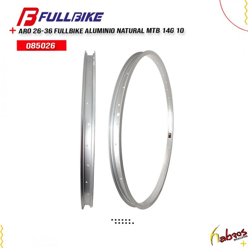 (085026) ARO 26-36 FULLBIKE ALUMINIO NATURAL MTB 14G 10