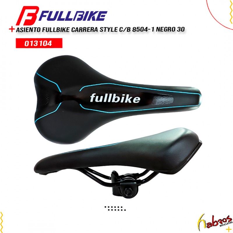 (013104) ASIENTO FULLBIKE CARRERA STYLE CON BORHCE 8504-1 NEGRO