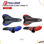 (013101) ASIENTO FULLBIKE 20 ZEBRA ROJO, AZUL-NEGRO CON BROCHE 30