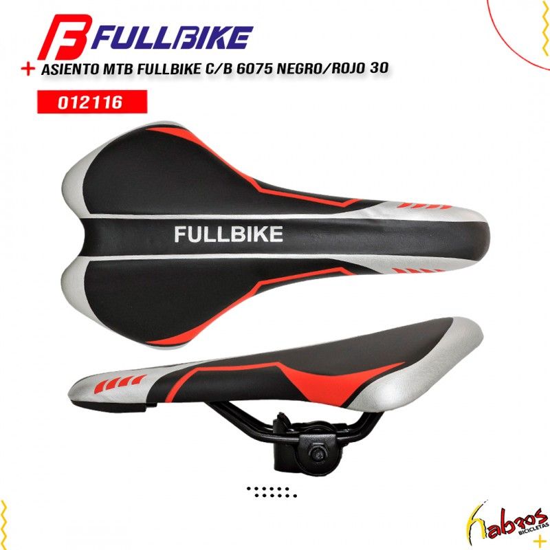 (012115) ASIENTO MTB FULLBIKE CON BROCHE 6075 MEGRO-ROJO 40