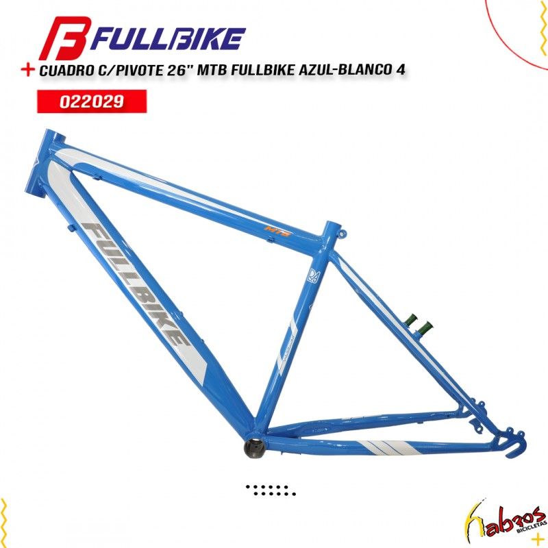 (022029) CUADRO MTB 26 FULLBIKE SIN TIJERA CON PIVOTE AZUL-BLANCO 4