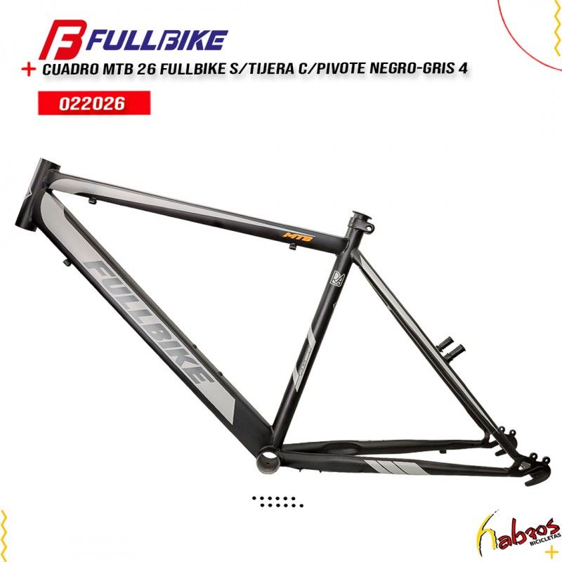(022026) CUADRO MTB 26 FULLBIKE SIIN TIJERA, CON PIVOTE, NEGRO-GRIS 4