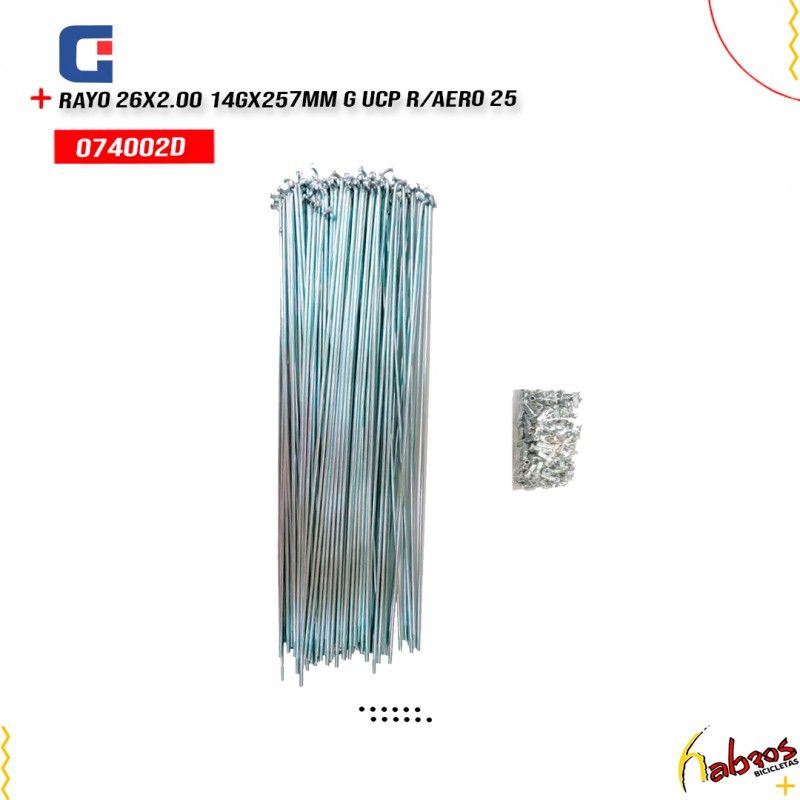 (074002D) RAYO 26X2.00 14GX257MM G UCP R/AERO 25