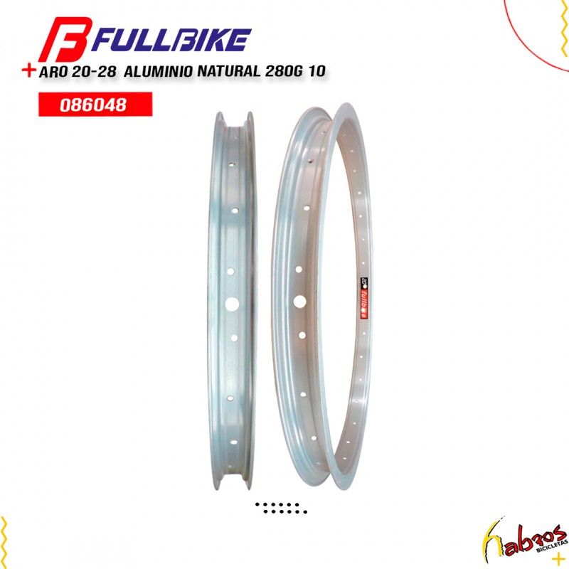 (086048) ARO 20-28 FULLBIKE ALUMINIO NATURAL 280G 10