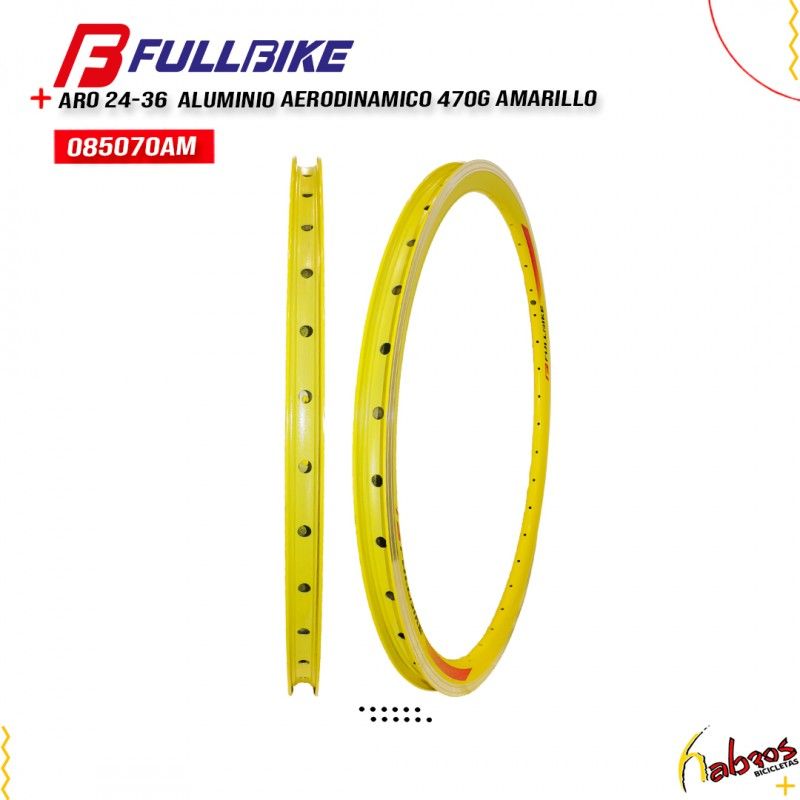 (085070AM) ARO 24-36 FULLBIKE ALUMINIO AERO 470GR AMARILLO 10