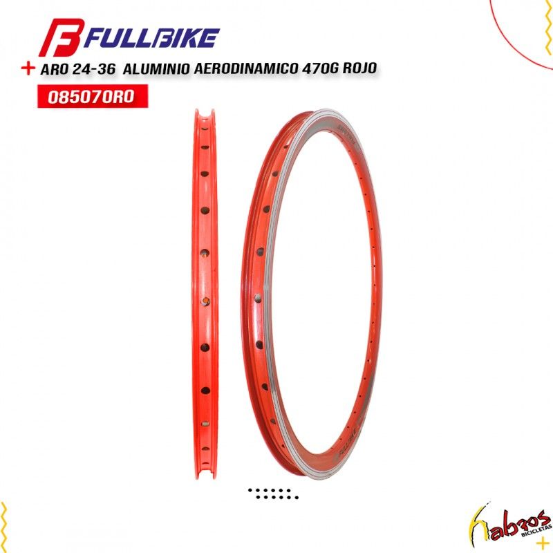 (085070RO) ARO 24-36 FULLBIKE ALUMINIO AERO 470G ROJO 10