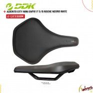 (013233DK) ASIENTO CITY MINI DVP817SIN BROCHE NEGRO MATE