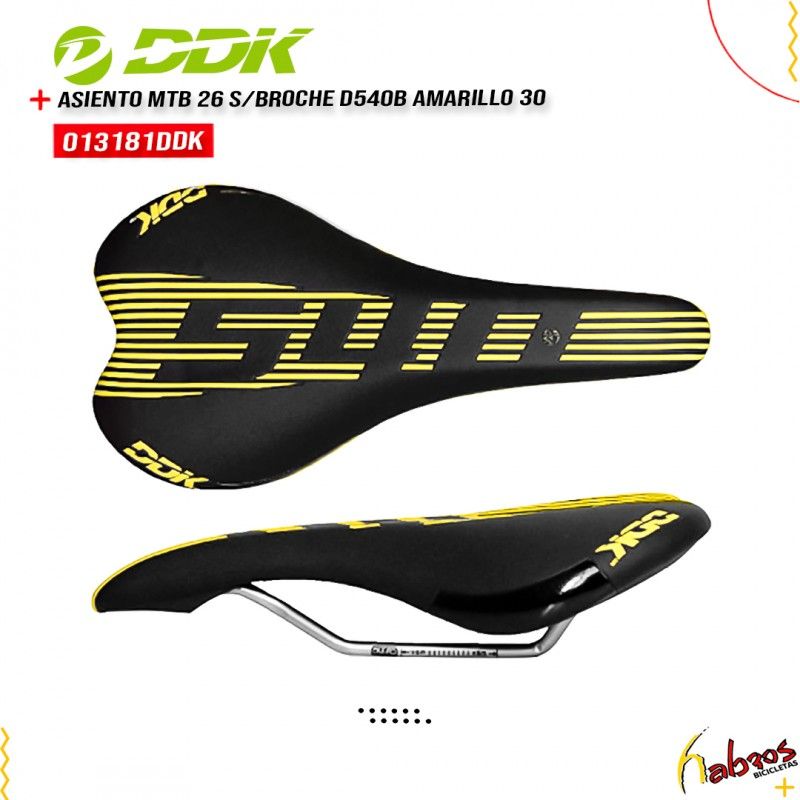 (013181DDK) ASIENTO MTB R26 D540B AMARILLO SIN BROCHE