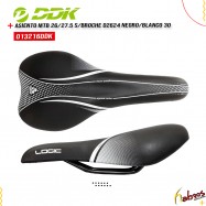 (013216DDK)  ASIENTO MTB 26/27.5 SIN BROCHE D2624 NEGRO-BLANCO 30
