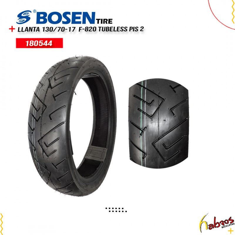 (180544) LLANTA 130/70-17 BOSEN F-820 TUBELES 2