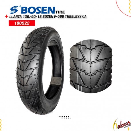 (180522) LLANTA 130/80-17 BOSEN F-831 TUBELES
