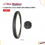 (122011) LLANTA 26X2.125 VEERUBER LINEA AMARILLA CUADRADA 4 CAPAS