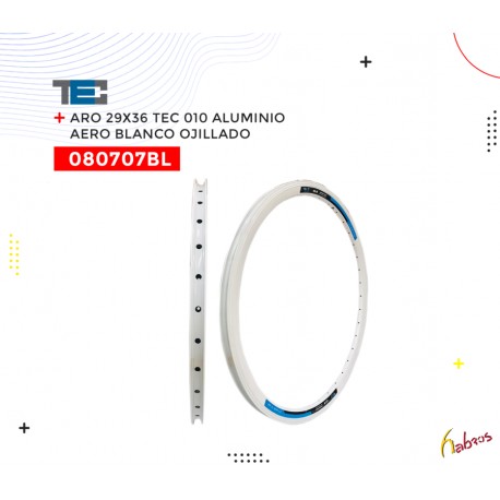 (080707BL) ARO 29-36 TEC ALUMINIO VA AERO 010 OJILLO BLANACO