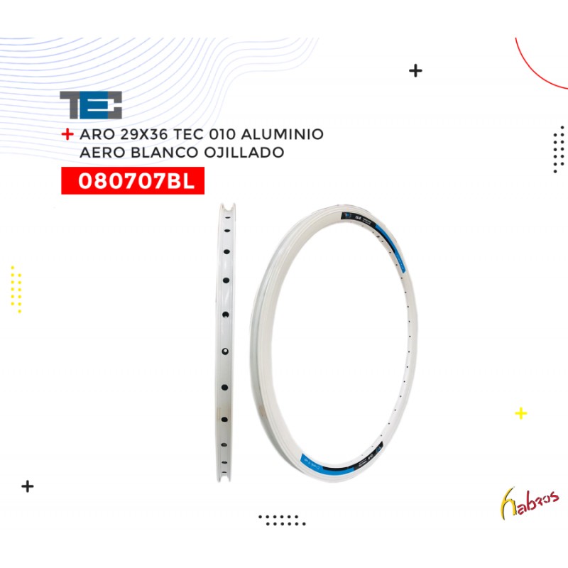 (080707BL) ARO 29-36 TEC ALUMINIO VA AERO 010 OJILLO BLANACO