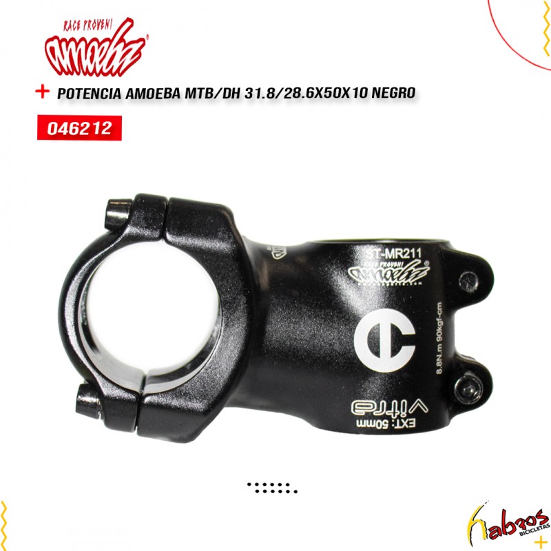 (046212) POTENCIA AMOEBA MTB/DH 31.8/28.6X50X10 NE