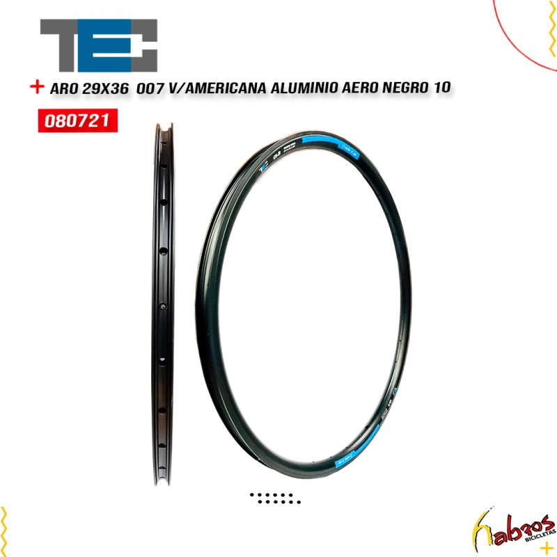 (080721) ARO 29-36 TEC ALUMINIO VALVULA AMERICANA AERO 007 NEGRO 10