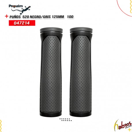 (047214) PUÑOS PROPALM 520 NEGRO/GRIS 125MM 100