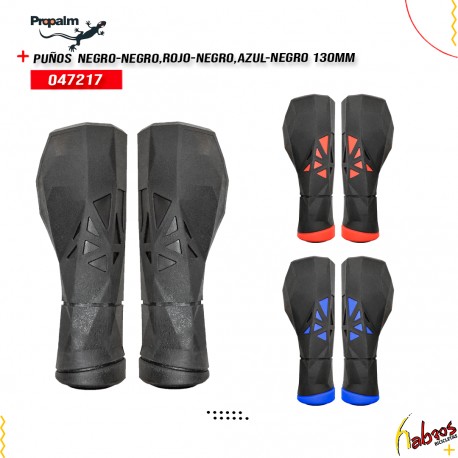 (047217) PUÑOS PROPALM NEGRO/NEGRO ,ROJO/NEGRO, AZUL/NEGRO 130MM