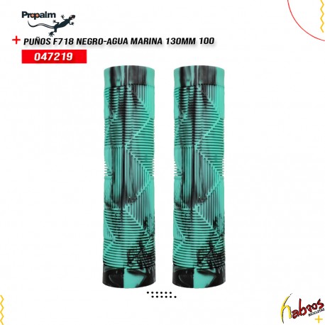 (047219) PUÑOS PROPALM F718 NEGRO/AGUA MARINA 130MM 100
