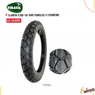 (181049W) LLANTA 3.00-18 PMAYA 049 TUBELES T/TERR