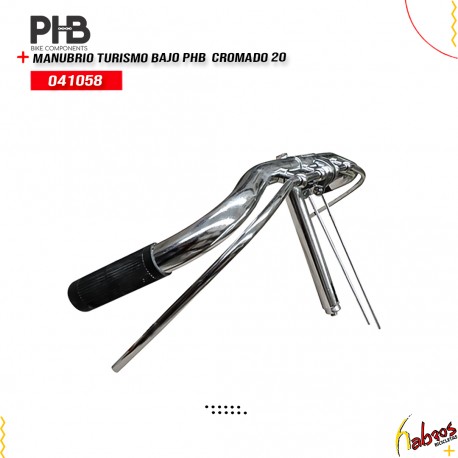 (041058) MANUBRIO TURISMO BAJO PHB  CROMADO 20